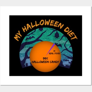 My Halloween Diet Funny Posters and Art